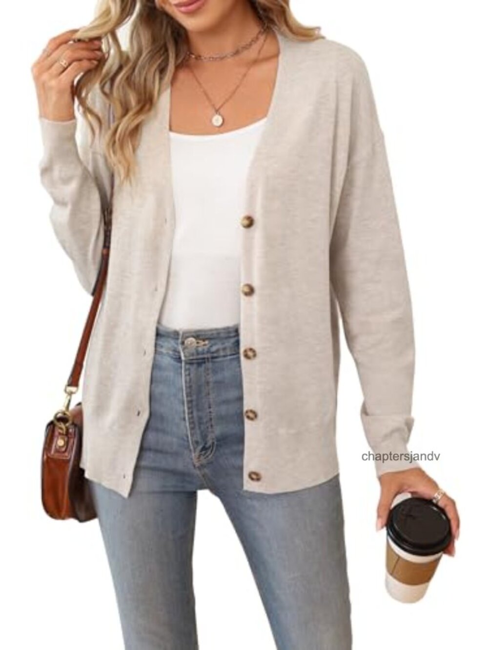 Wool Blend Oversized Lightweight Cardigan Sweater Business Casual